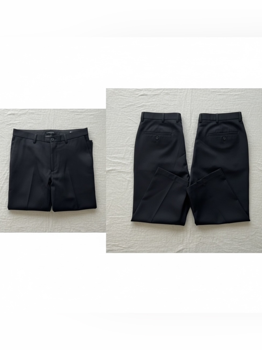 Haggar Cool 18 Black Dress Pants Men’s 34x30 Performance Slacks